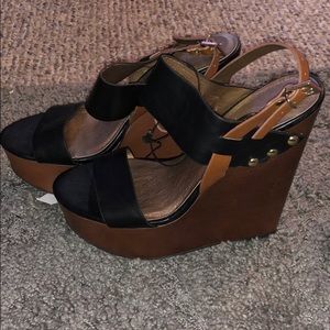 High heel wedges